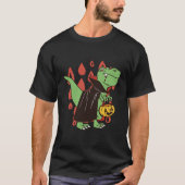 T Rex Vampire Dinosaur Halloween T-Shirt (Vorderseite)