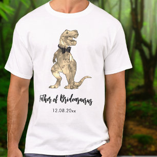 T-Rex Vater von Brideasaurus Dinosaurier-Hochzeit T-Shirt
