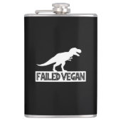 T-Rex Vegan Versagt Flachmann (Vorderseite)