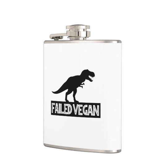 T-Rex Vegan Versagt Flachmann (Links)