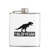 T-Rex Vegan Versagt Flachmann (Vorderseite)
