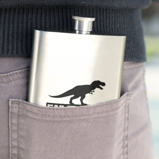 T-Rex Vegan Versagt Flachmann (Beispiel)