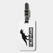 T-Rex Vegan Versagt Gepäckanhänger (Vorderseite vertikal)