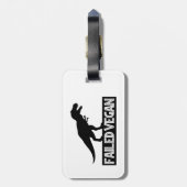 T-Rex Vegan Versagt Gepäckanhänger (Rückseite vertikal)