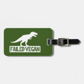 T-Rex Vegan Versagt Gepäckanhänger (Vorderseite horizontal)