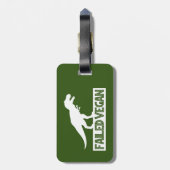 T-Rex Vegan Versagt Gepäckanhänger (Rückseite vertikal)