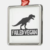 T-Rex Vegan Versagt Ornament Aus Metall (Links)
