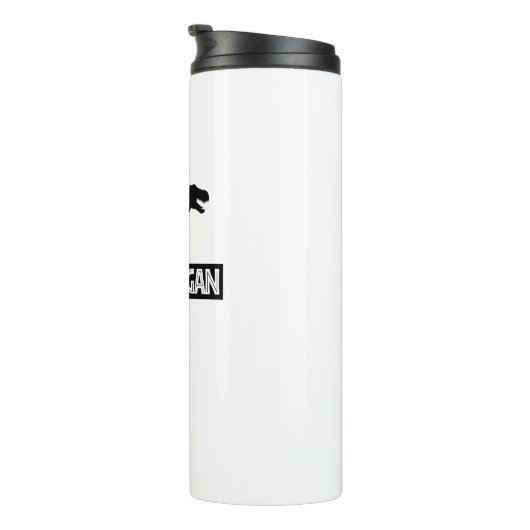 T-Rex Vegan Versagt Thermosbecher (Nach rechts gedreht)