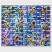 T-Rex von Dinosaur World Geschenkpapier (Flach)