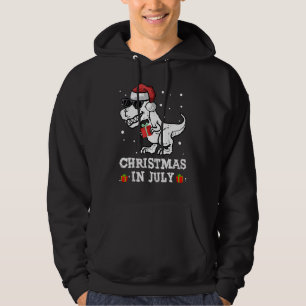 T Rex Weihnachten im Juli für Jungen Kleinkind Kin Hoodie
