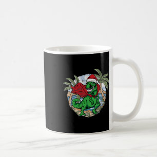 T-Rex Weihnachten im Juli Tropischer Strand Sommer Kaffeetasse