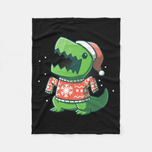 T-Rex Weihnachts-Spaß-Dinosaurier Hässlicher Sauru Fleecedecke