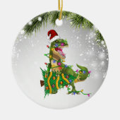 T-Rex Weihnachtsgeschenk für T-Rex Erwachsenenkid Keramik Ornament (Vorne)