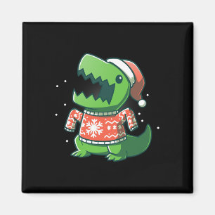 T-Rex Weihnachtslustige Dinosaurier Ugly Saurus Magnet
