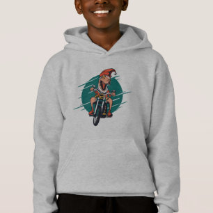 T Rex Weihnachtsmann Biker Hoodie