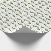T-Rex-Weihnachtspapier Geschenkpapier (Ecke)
