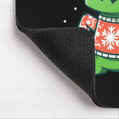 T-rex Weihnachtsspass Dinosaur Ugly Saurus Mousepad (Ecke)