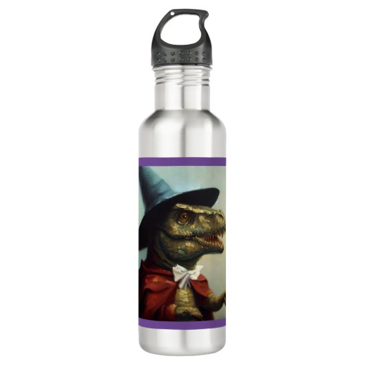 T Rex Wizard Edelstahlflasche (Vorderseite)