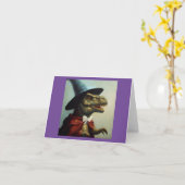 T Rex Wizard Karte (Gelbe Blume)