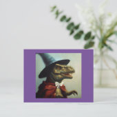 T Rex Wizard Postkarte (Stehend Vorderseite)