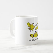 T-Rex Workout-Kampf Kaffeetasse (Vorderseite Links)