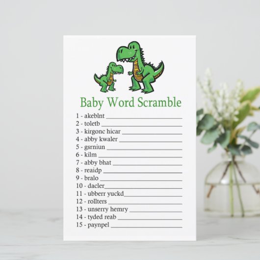 T-rex Wortspiel (Stehend Vorderseite)