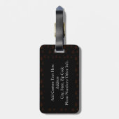 T-Rex wünscht, ich könnte dieses Bier trinken Gepäckanhänger (Rückseite vertikal)