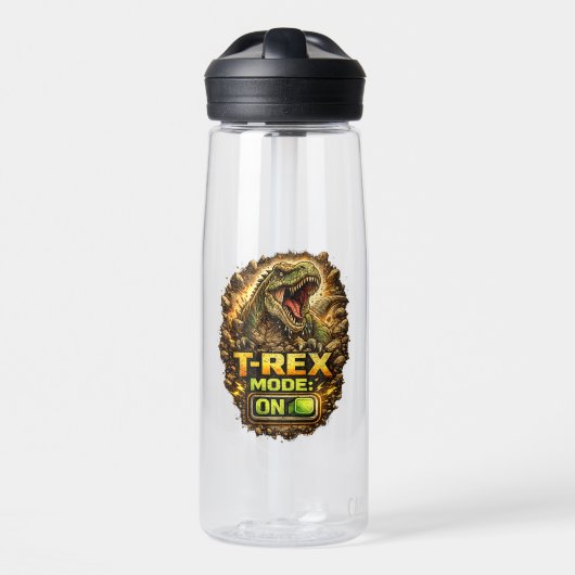 T-Rex Wut: König der Dinosaurier Trinkflasche (Vorne)
