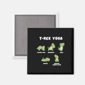 T-Rex Yoga Magnet (Vorderseite/Rückseite)