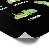 T-Rex Yoga  Poster (Ecke)