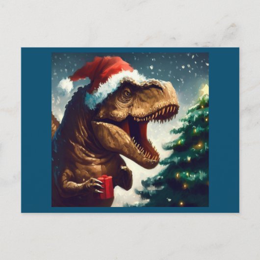 T-Rex zu Weihnachten 1 (Vorderseite)