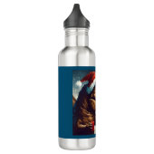 T-Rex zu Weihnachten 1 Edelstahlflasche (Links)