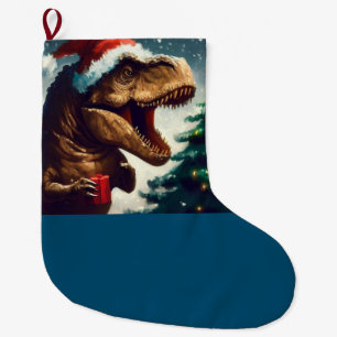 T-Rex zu Weihnachten 1 Großer Weihnachtsstrumpf