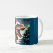 T-Rex zu Weihnachten 1 Kaffeetasse (VorderseiteRechts)