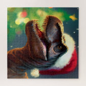 T-Rex zu Weihnachten (2) Puzzle (Horizontal)
