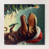 T-Rex zu Weihnachten (4) Puzzle (Horizontal)
