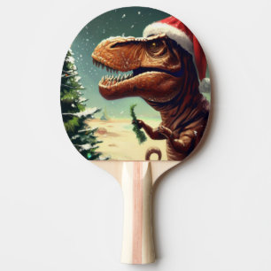 T-Rex zu Weihnachten (4) Tischtennis Schläger