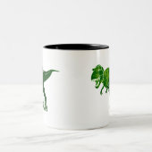 T-Rex Zweifarbige Tasse (Mittel)