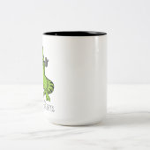 T-Rex Zweifarbige Tasse (Mittel)