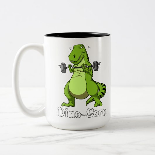 T-Rex Zweifarbige Tasse (Links)