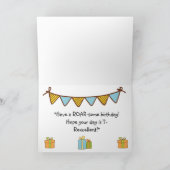 T-Rexcellence Geburtstag Karte (Innenseite)