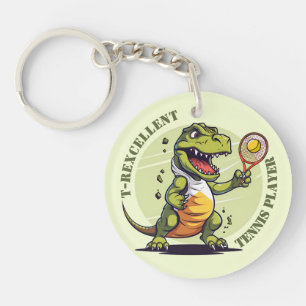 🎾 🦕 T-Rexcellence Tennis Player Schlüsselanhänger