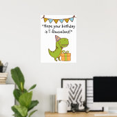 T-Rexcellent Geburtstag Poster (Heimbüro)