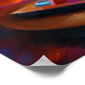 T Rexs Board Games Poster (Ecke)