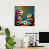 T Rexs Board Games Poster (Heimbüro)