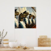 T Rexs Sailors Poster (Küche)