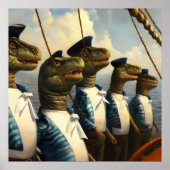 T Rexs Sailors Poster (Vorne)