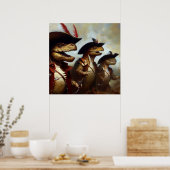 T Rexs Three Musketeers Poster (Küche)