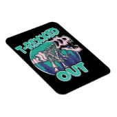 T-Rexxed Out Dinosaurier Magnet (Rechte Seite)