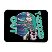T-Rexxed Out Dinosaurier Magnet (Horizontal)